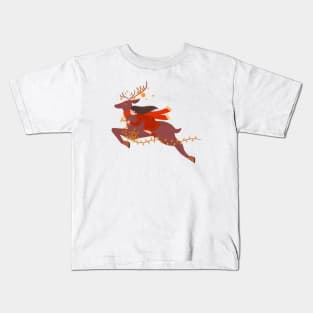 A magical Christmas flight, version 2 Kids T-Shirt